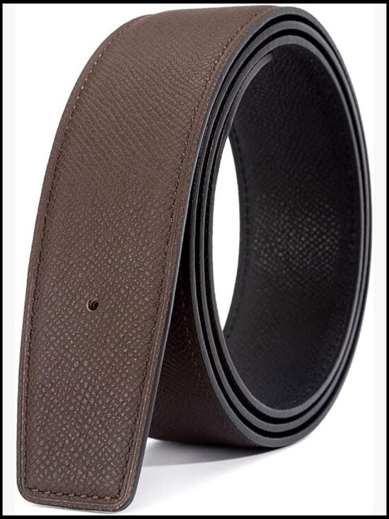 Genuine Leather Reversible Belt Strap for Women Men 38mm 32mm Width